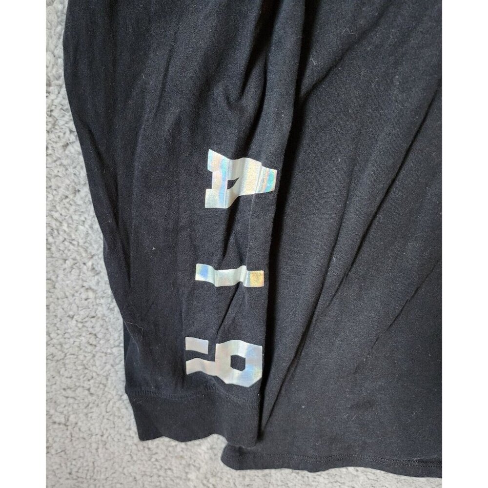 Nike Air Jordan Fold Em Long Sleeve Holographic Spellout Logo T Shirt‎ Size XXL - Picture 4 of 14